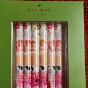 Kate Spade 6 pack acrylic straws NIB